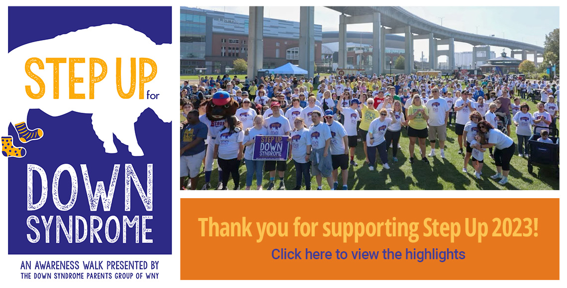 Step Up for Down Syndrome 2023 - Thank you for supporting us! Click here to view the highlights